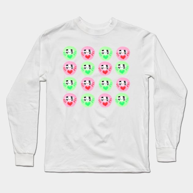 daruma love Long Sleeve T-Shirt by melivillosa